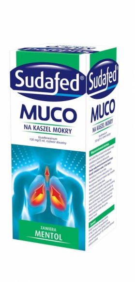 STOP dla mokrego kaszlu NOWOŚĆ - SUDAFED® Muco w dwóch wariantach smakowych LIFESTYLE, Zdrowie - Mokry, duszący kaszel to jedna z najczęściej nękających nas dolegliwości w sezonie jesienno-zimowym. Aby wspomóc usuwanie wydzieliny oraz złagodzić mokry kaszel potrzebna jest szybka pomoc odpowiedniego preparatu.