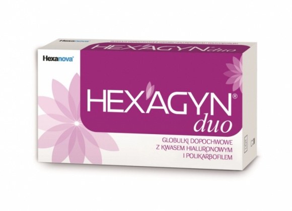 HEXAGYN® duo – innowacyjne odkrycie w leczeniu kobiecych dolegliwości LIFESTYLE, Zdrowie - Co czwarta Polka boryka się z problemem suchości pochwy – jedną z przyczyn stanów zapalnych i infekcji okolic intymnych*. Natychmiastową ulgę i długotrwałe nawilżenie pochwy zapewnia HEXAGYN® duo – innowacyjne i jedyne na rynku globulki dopochwowe z polikarbofilem.