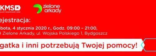 Rejestracja Dawców szpiku z Fundacją DKMS w Zielonych Arkadach